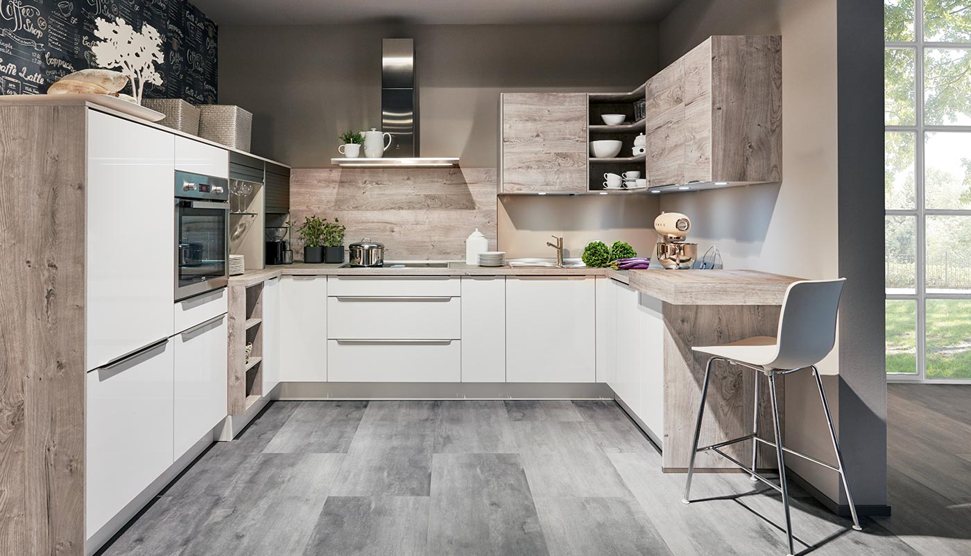 How to design a rectangular kitchen?